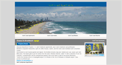 Desktop Screenshot of goldcoast-apartments.com.au